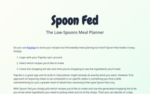 Spoonfed preview